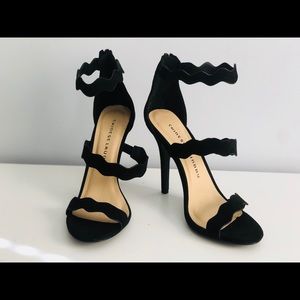 Chinese Laundry black ankle strap sandal